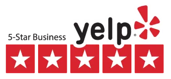 We're 5-star business on Yelp